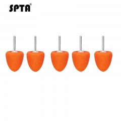 5Pcs Orange Bullet Burrs