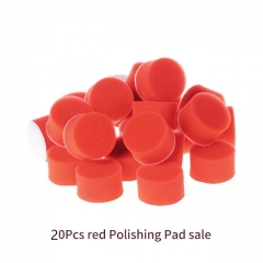 20Pcs Red Flat Polishing Pads