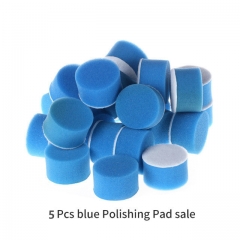 5Pcs Blue Flat Polishing Pads