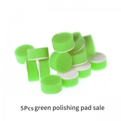 5Pcs Green Flat Polishing Pads