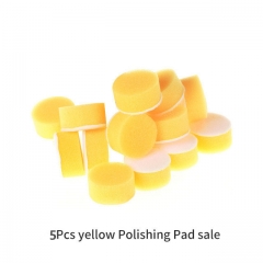 5Pcs Yellow Flat Polishing Pads