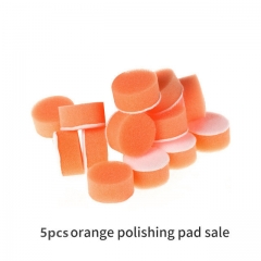 5Pcs Orange Flat Polishing Pads