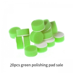 20Pcs Green Flat Polishing Pads