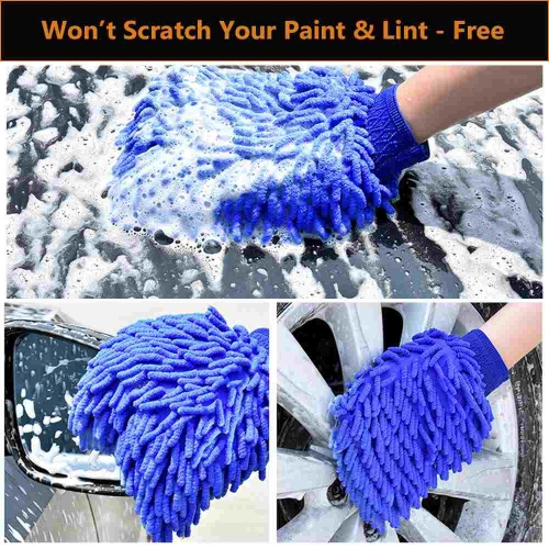 Aidea Car Wash Mitt Microfiber, Scratch & Lint Free, Premium Chenille –  Aidea USA, Your One Stop Shop For Home Products