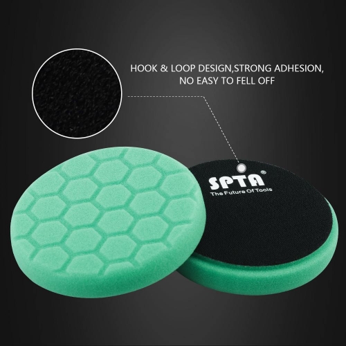 7.5 Center Ring Hex Reticulated Polyester Foam Pads - 620RH - Buff and  Shine Mfg.