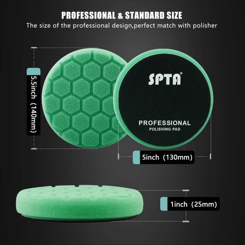 SPTA 3”Car Hand Wax Applicator Pad Kit Dia Sponge Tire Dressing