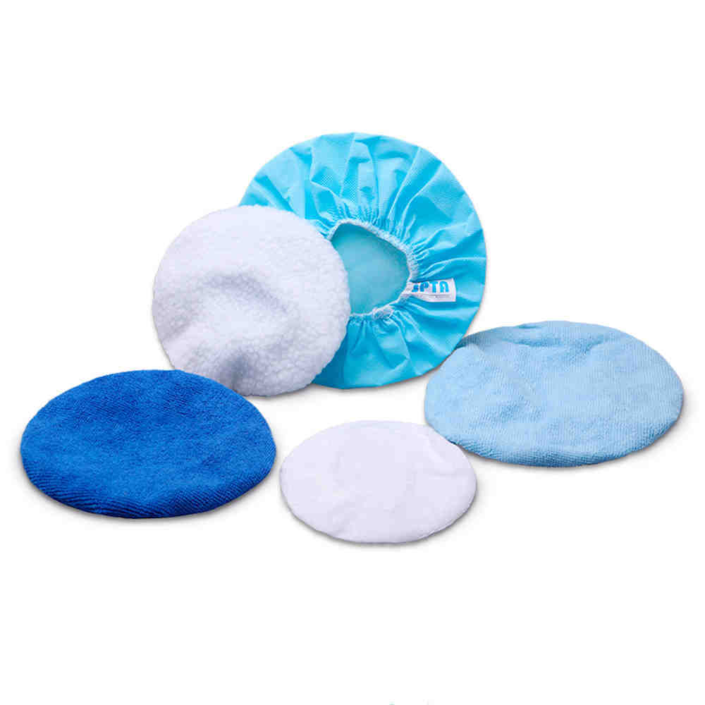 Waxers Bonnet Set for Most Car Polishers For 9 Inch & 10 Inch Car Polisher （Cotton+Coral Fleece） 6Pcs for Each/Pack of 12Pcs） 9 Inch & 10 Inch Car Polisher Bonnet