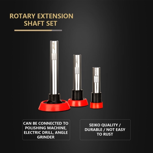 SPTA Stainless Steel Rotary Extension Shaft Set Connector Adapter Angle  Grinder Rotary Polisher Extension Shaft Connecting Rod
