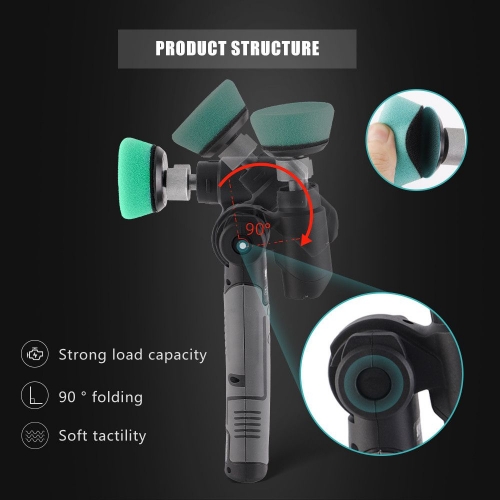 SPTA Cordless Mini Car Polisher 3.7V Micro Cordless Scratches