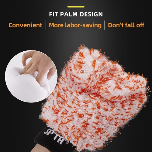 Microfiber dusting mitt  Microfiber dusting gloves supplier in China