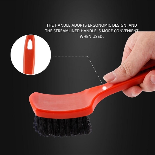 Spta 6pcs/set Bristle Nylon Hair Car Detailing Brush Kit Cleaning Auto Tire  Wheel Wash Interior Exterior Accessories - Sponges, Cloths & Brushes -  AliExpress