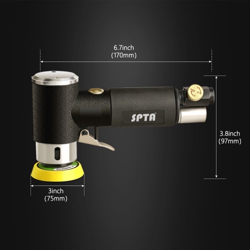 SPTA 1/2/3 Random Orbit Air Sander Mini Pneumatic Grinding Machine