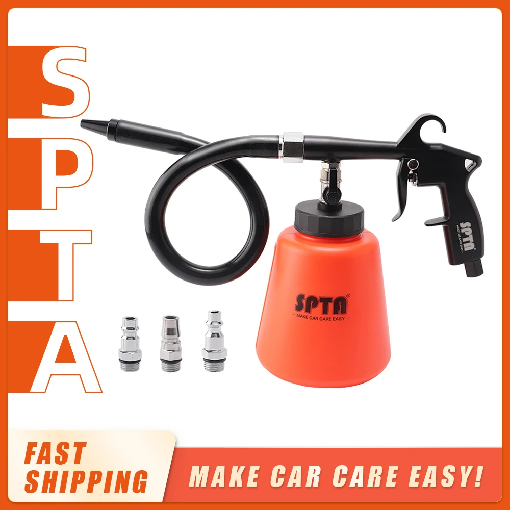 SPTA Car Engine Cleaning Gun Car Cleaning Washing Spray Gun High Pressure Washer Potable interior & Exterior Deep Cleaning Tool