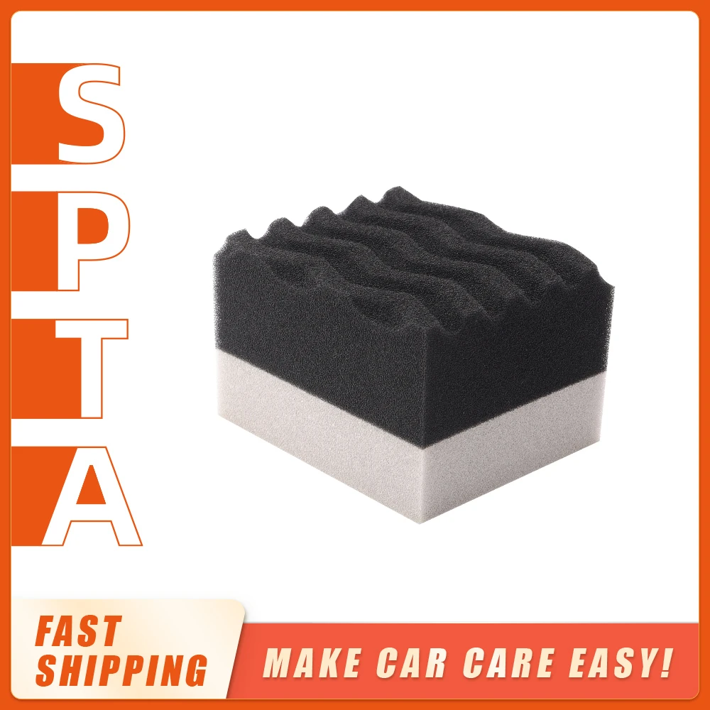 SPTA Hand Applicator Pad Cuboid Wax Sponge For Tires Hand-held Portable Car Interior Waxing Sponge