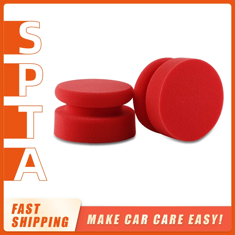 SPTA Hand Waxing Sponge Rubbing Compound Applicator Car Beauty Waxing Pad Auto Paint Care Polishing Sponge Pad
