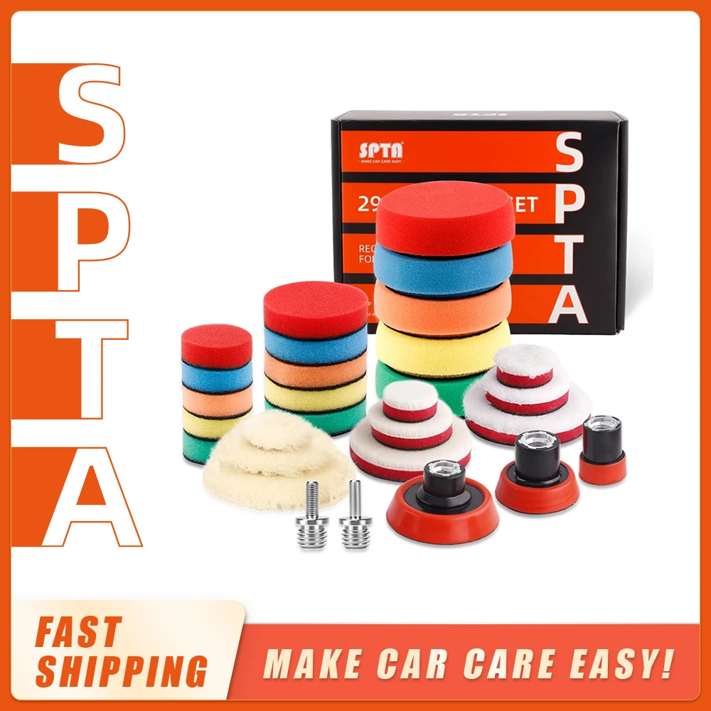 SPTA Drill polishing kit, 11Pcs 3-Inch Buffing Polishing Pads, Car Foam  Drill Buffing Pad, Polishing Pads Kit, Car Buffer Polisher Kit Drill  Buffing