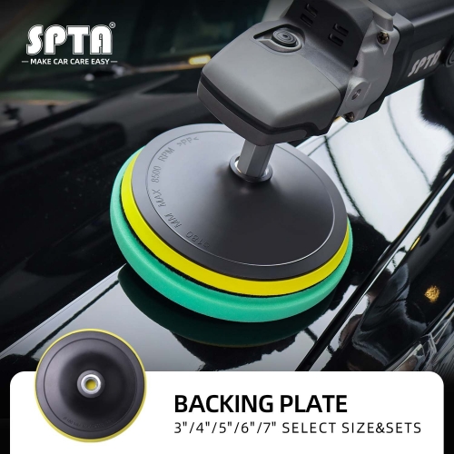 SPTA 3"/4"/5"/6"/7"Backing Plate Polishing Buffing Pad Backer Plate Hook&Loop Backer Buffer Plate Pad