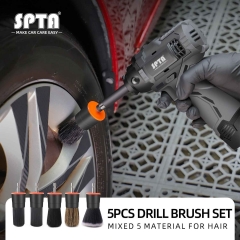 SPTA 1PC Car Wheel Tire Rim Scrub Brush Auto Detailing Brush