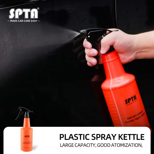SPTA 700ml Professional Sprayer Acid and Alkali Resistant Atomozing Sprinkling Can Adjustable Nozzle For Car Beauty