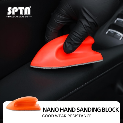 SPTA Nano Hand Sanding Block Foam Hand Pad Sanding Disc Holder PU Foam Nano Cleaning Brush Stains Removing