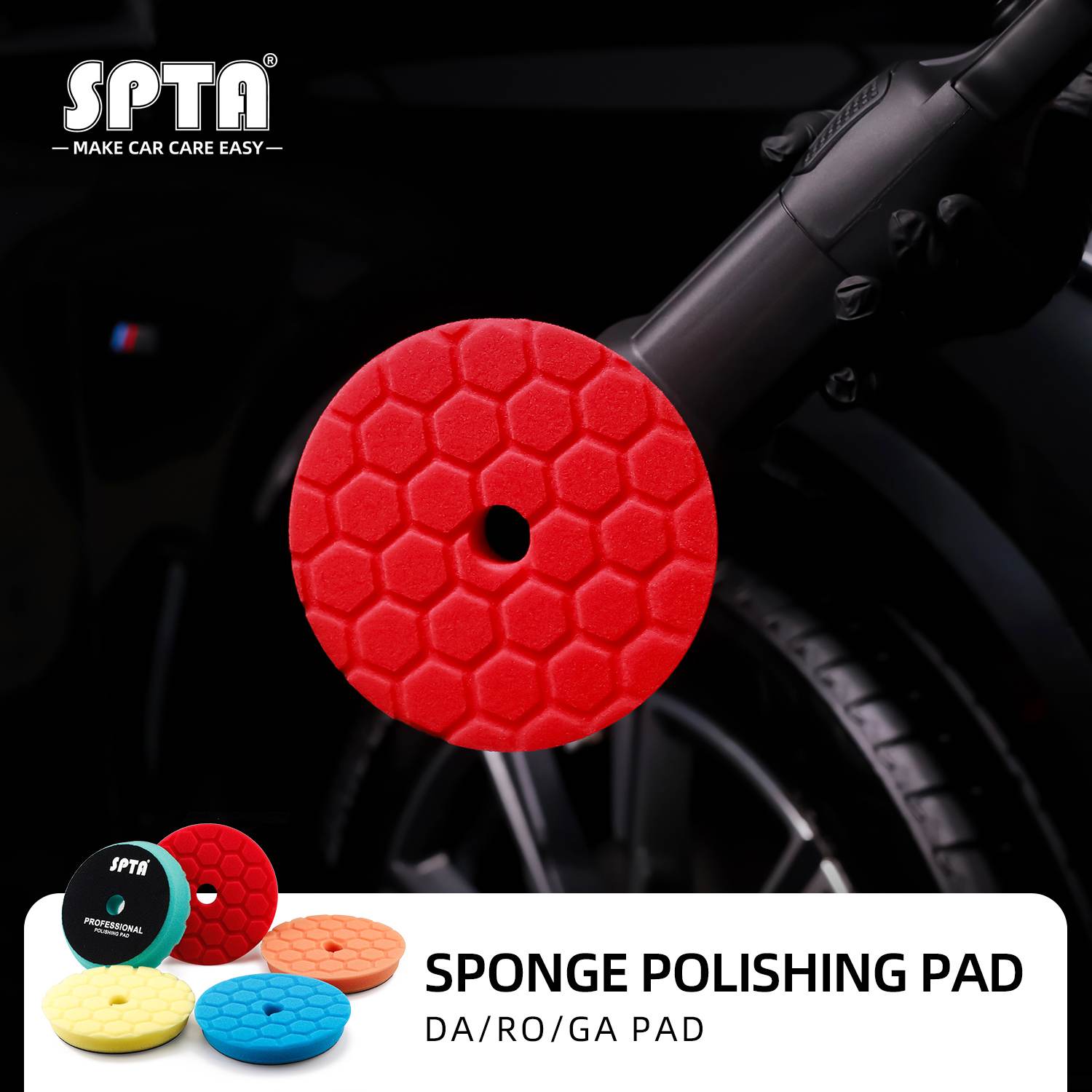 SPTA 3(75mm) & 5(125mm) Car polishing pads Foam Buffing