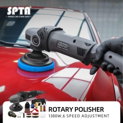 SPTA-Mini pulidora inalámbrica para coche, 12V, herramientas RO/DA con  almohadillas de esponja, accesorios