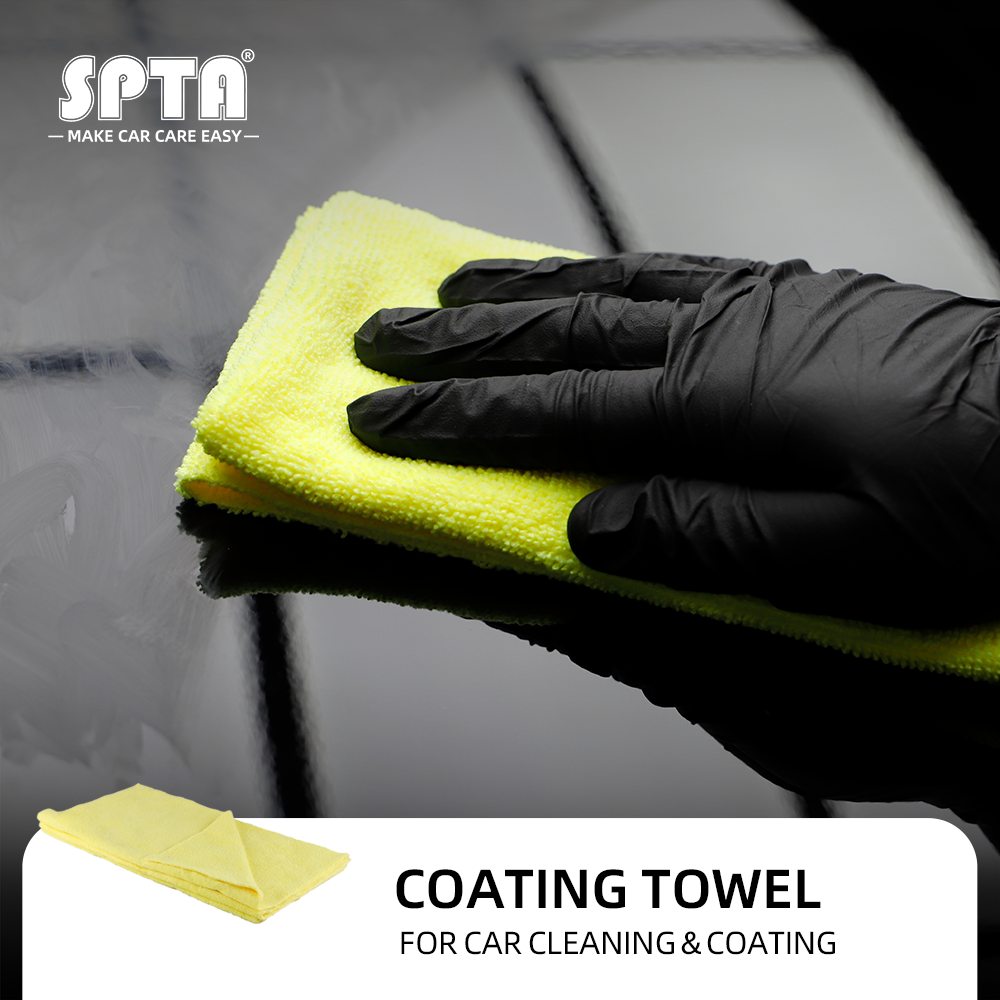 SPTA Microfiber Edgeless Coating Towel Car Washing TowelCar Care Cloth Auto  Cleaning Drying Cloth