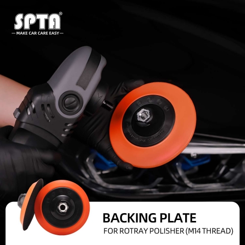 SPTA 5"/6" M14 Backing Plate Backer Dual Action Car Polishing Buffing Buffer Pad Professional - Type 2