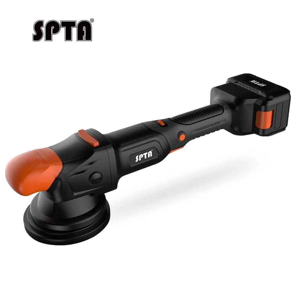 SPTA CP603 5" Brushless Forced Dual Action Polisher,Portable-type Cordless Polisher, Constant Speed Output