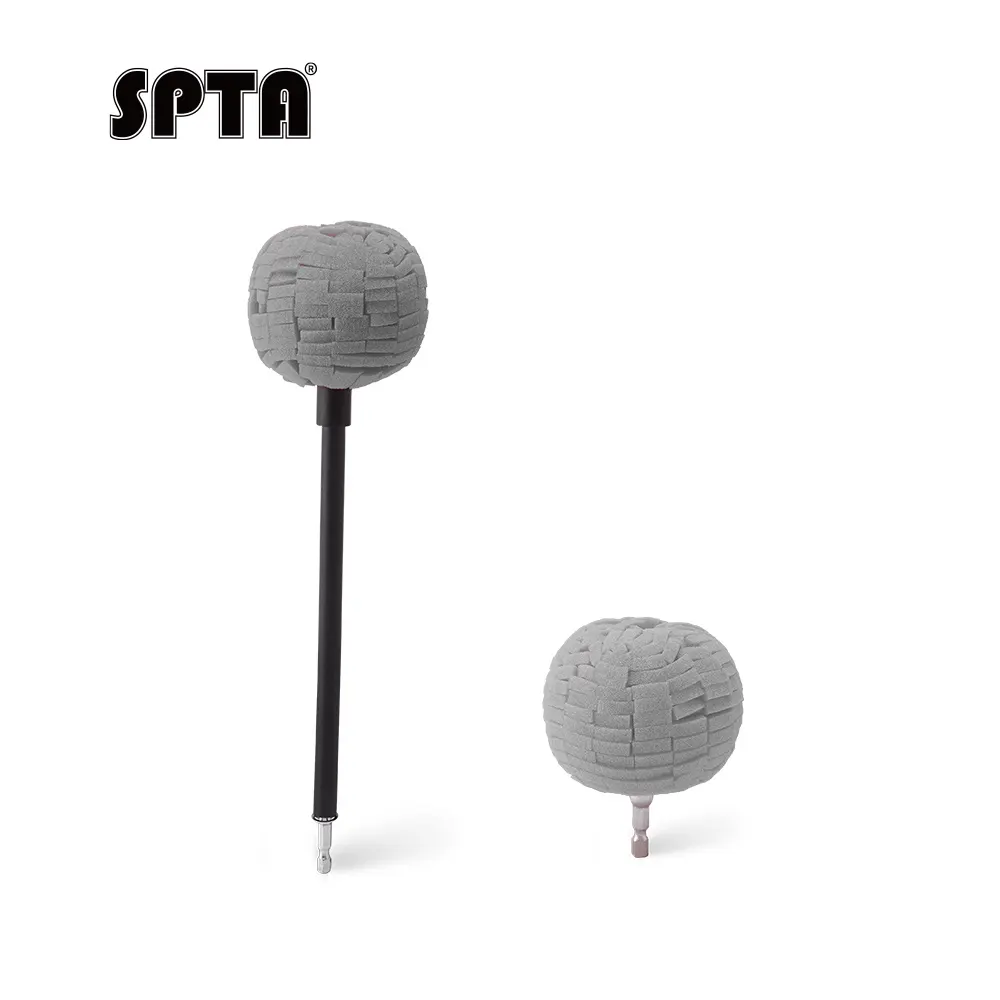 SPTA Wheel and Rim Polishing Ball, Foam Drill Polishing Cone, Waxing Buffing Wheel for Car Polishing Car Detailing