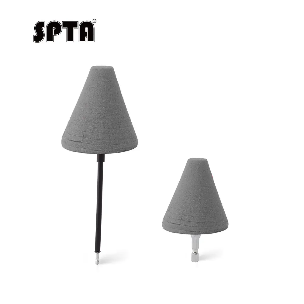 SPTA Wheel and Rim Polishing Ball, Foam Drill Polishing Cone, Waxing Buffing Wheel for Car Polishing Car Detailing