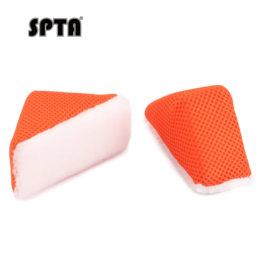 SPTA 1Pc Scrub Ninja Wedge Scrubber - For Leather, Vinyl and Plastic 5 in x 2.5 in x 2 in