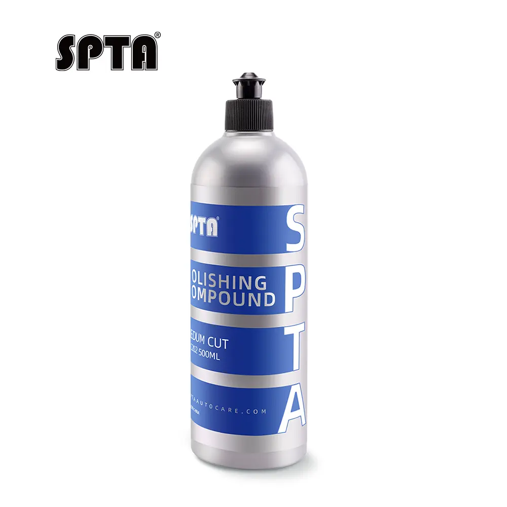 SPTA 500ml Medium Cut Compound Scratch Remover High-end Liquid Car Wax Color Enhance Polishing Glaze Liquid