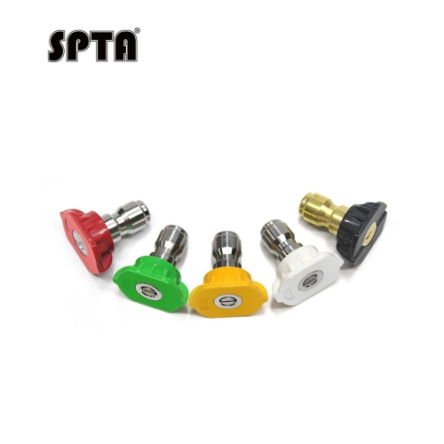 SPTA 5Pcs Set Pressure Washer Spray Nozzle Tips,New Design Universal Pressure Washer Nozzles