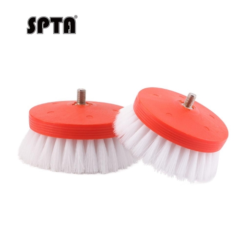 SPTA 3 inch Mini Brush for Mini Car Polisher Car Detail Brush Made With PP Bristle For Home & Carpet & Office & More