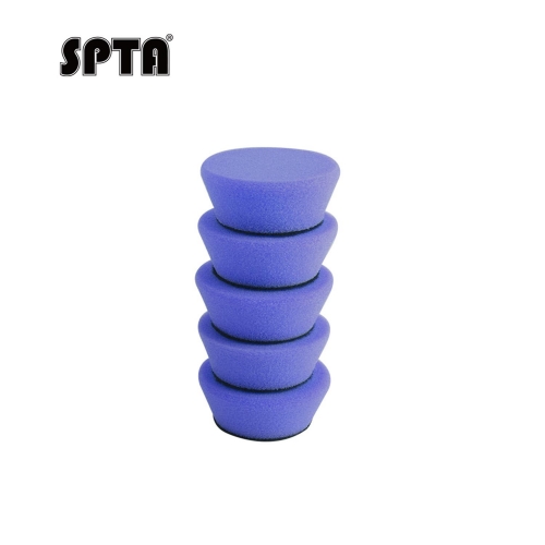 SPTA 1&2 inch Blue T-Shape Car Detail Polishing Pads Mini Buffing Polishing Pads For Car Polisher And Electric Drill