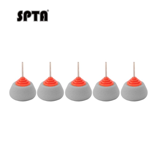 SPTA 5Pcs Gray Flexible Shaft Flat Polishing Pad Set